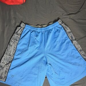 Men's Athletic Shorts with Patterned Sides